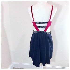 🎉Silence & Noise Cut Out Blue & Pink Dress Small